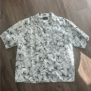 The Kooples collared shirt in black and white